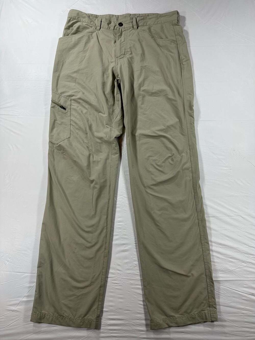Patagonia Rock Guide Pants Men Hiking Nylon Stretch Tan 36x28 Trail
